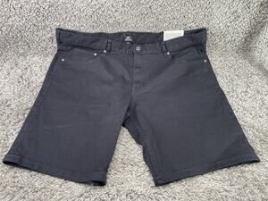 H&M Men’s Regular Fit Black Shorts Mid Lenght Standard Size 38 New With Tags